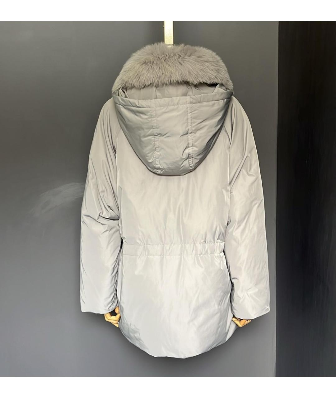 YVES SALOMON Антрацитовый пуховик, фото 3