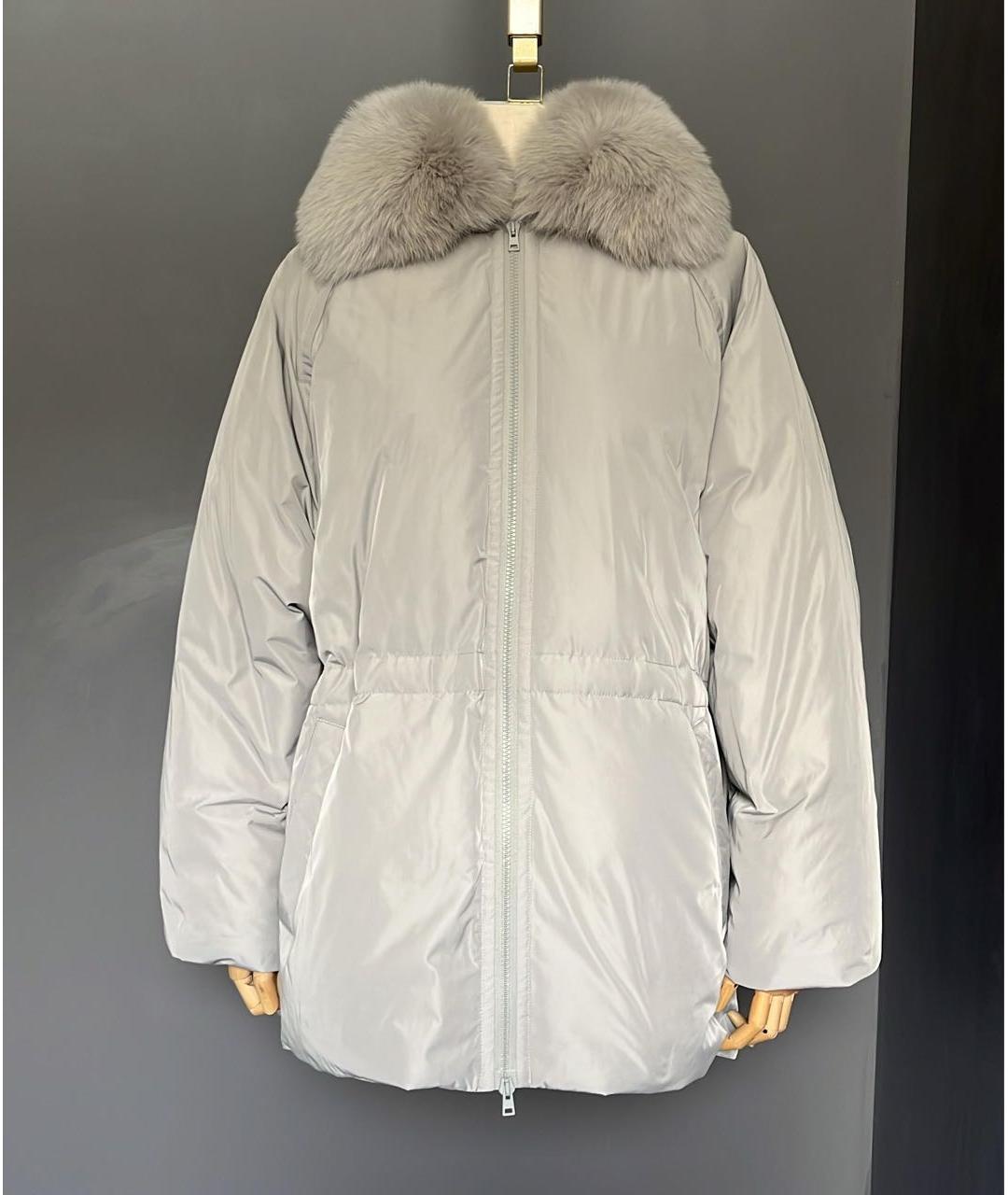 YVES SALOMON Антрацитовый пуховик, фото 9