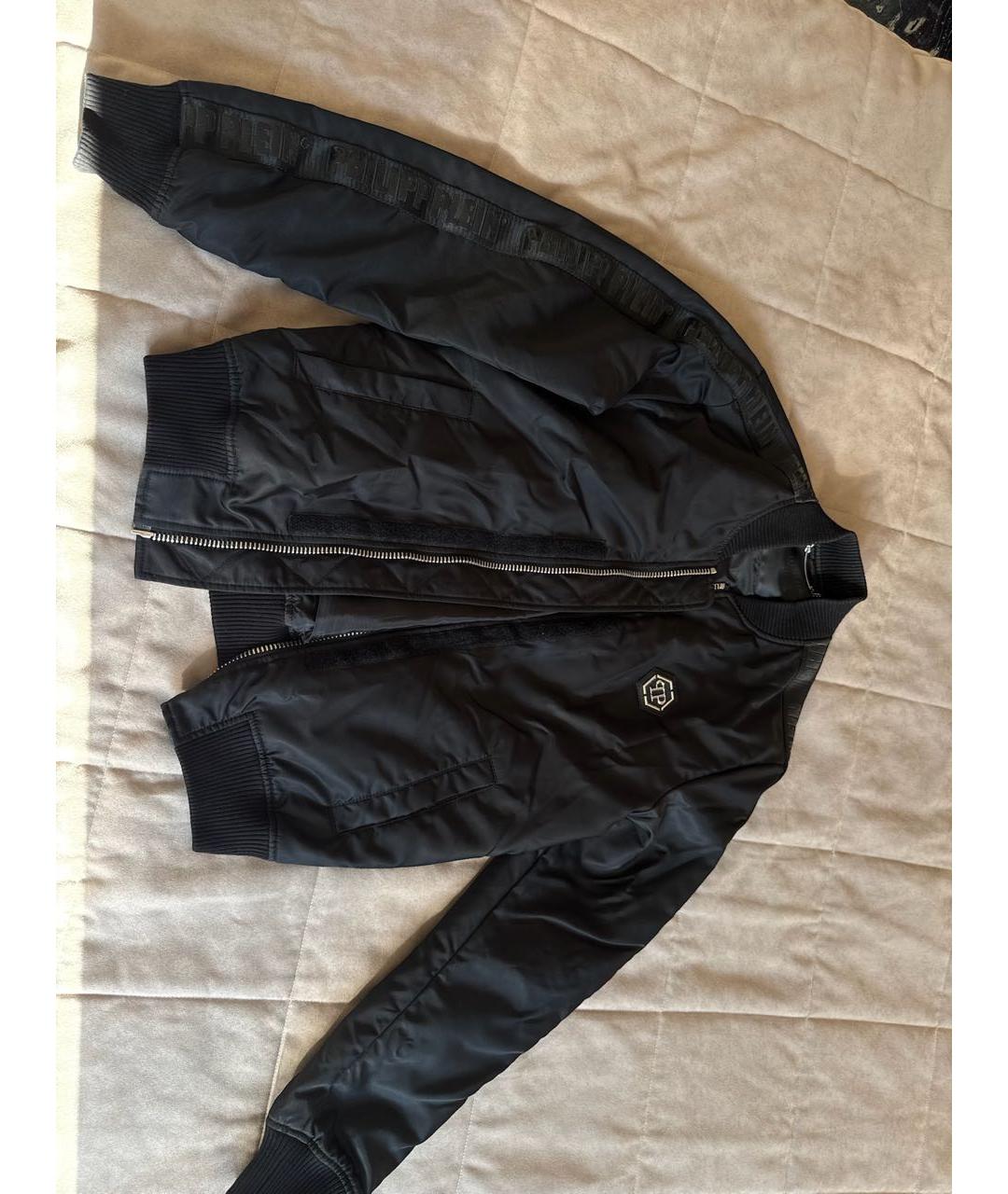 PHILIPP PLEIN Черная полиамидовая куртка, фото 9