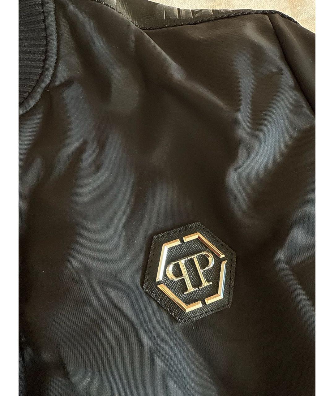 PHILIPP PLEIN Черная полиамидовая куртка, фото 8