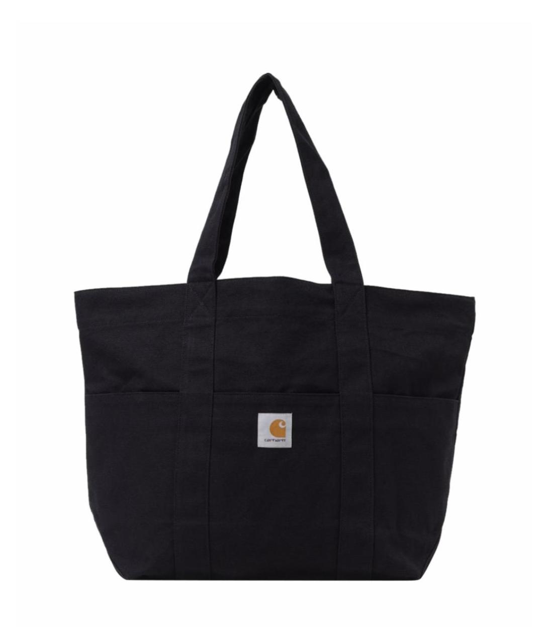 CARHARTT Черная тканевая сумка тоут, фото 1