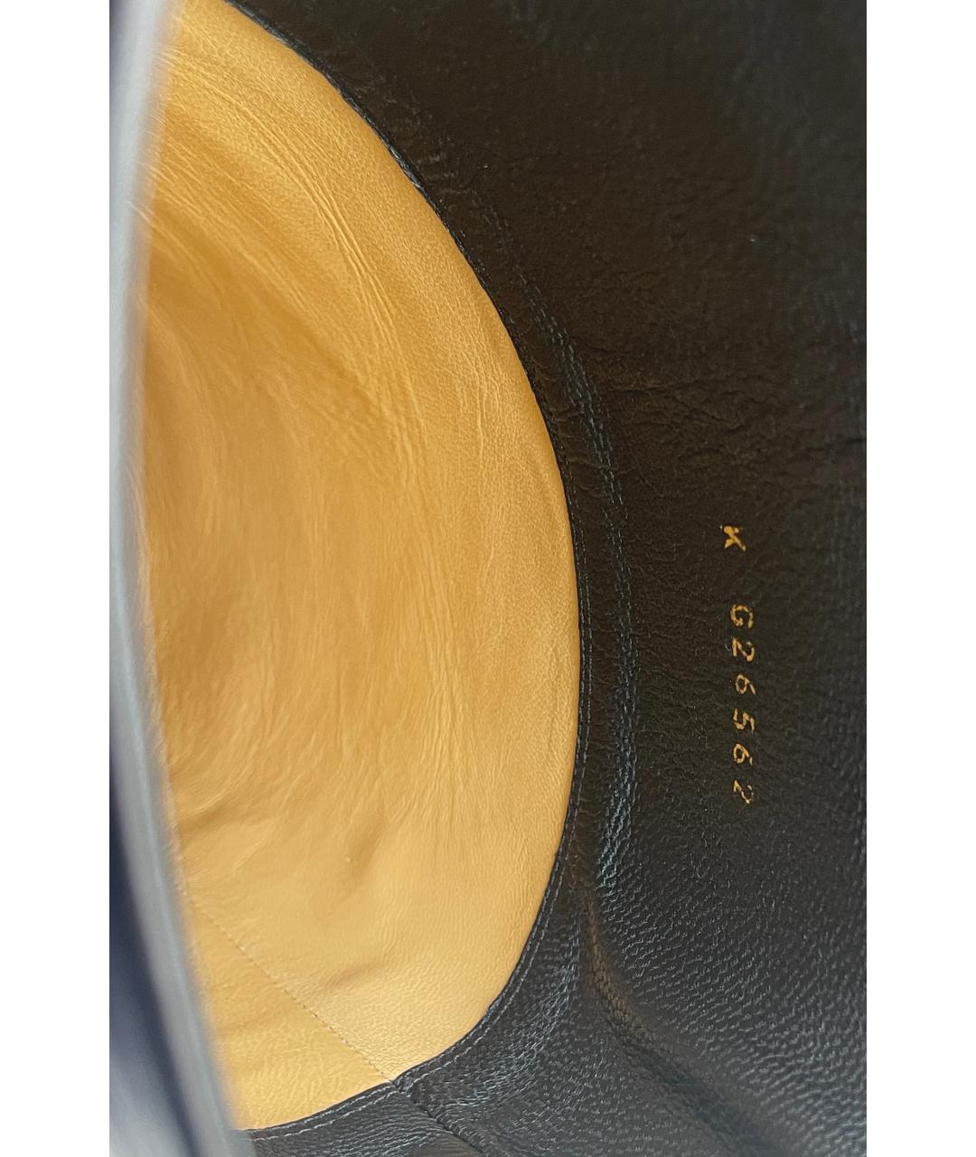 CHANEL Коричневые кожаные сапоги, фото 8