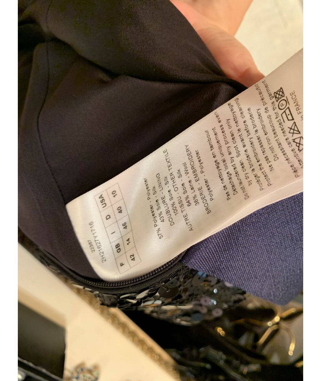 CHRISTIAN DIOR Синее коктейльное платье, фото 4