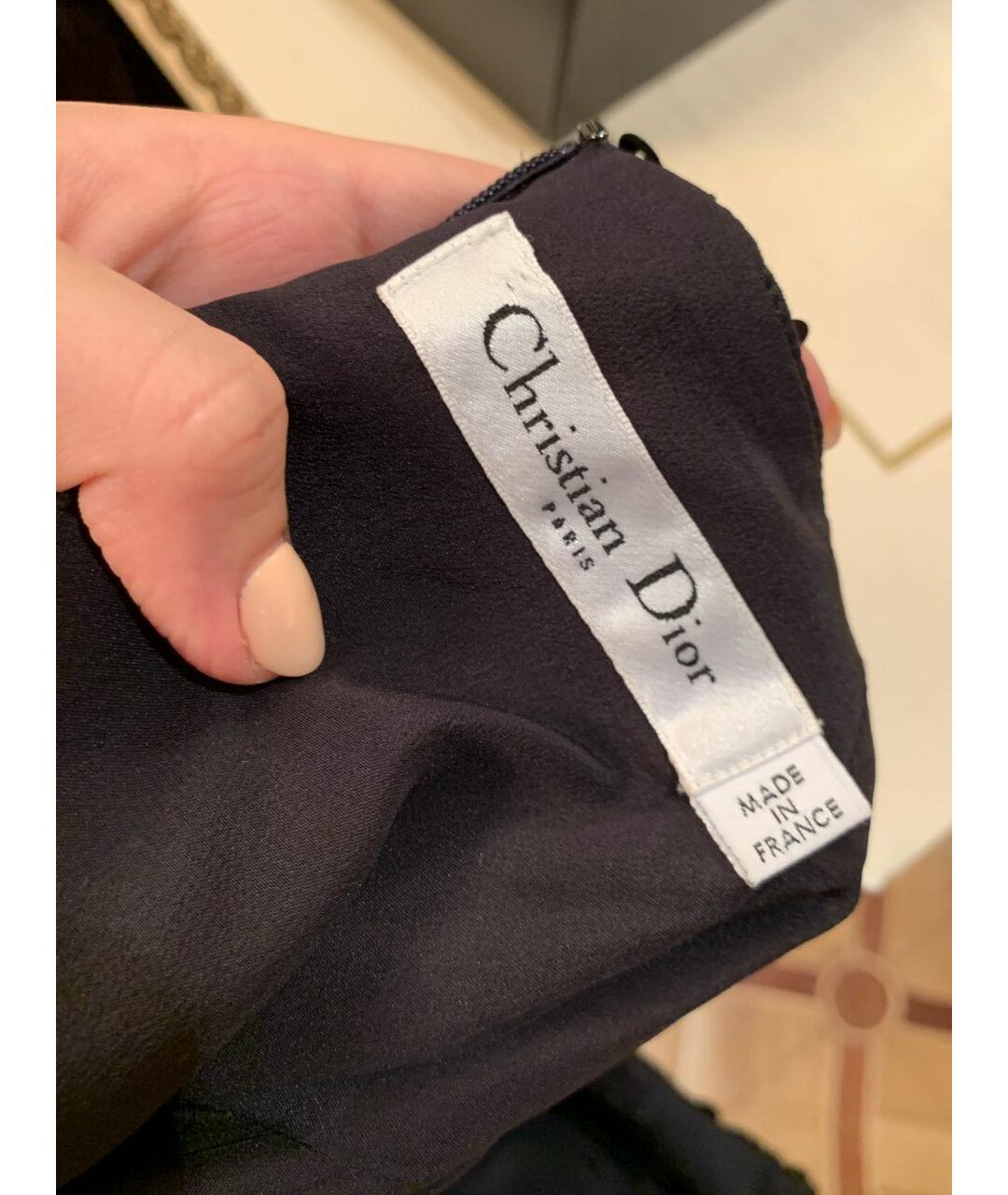 CHRISTIAN DIOR Синее коктейльное платье, фото 5