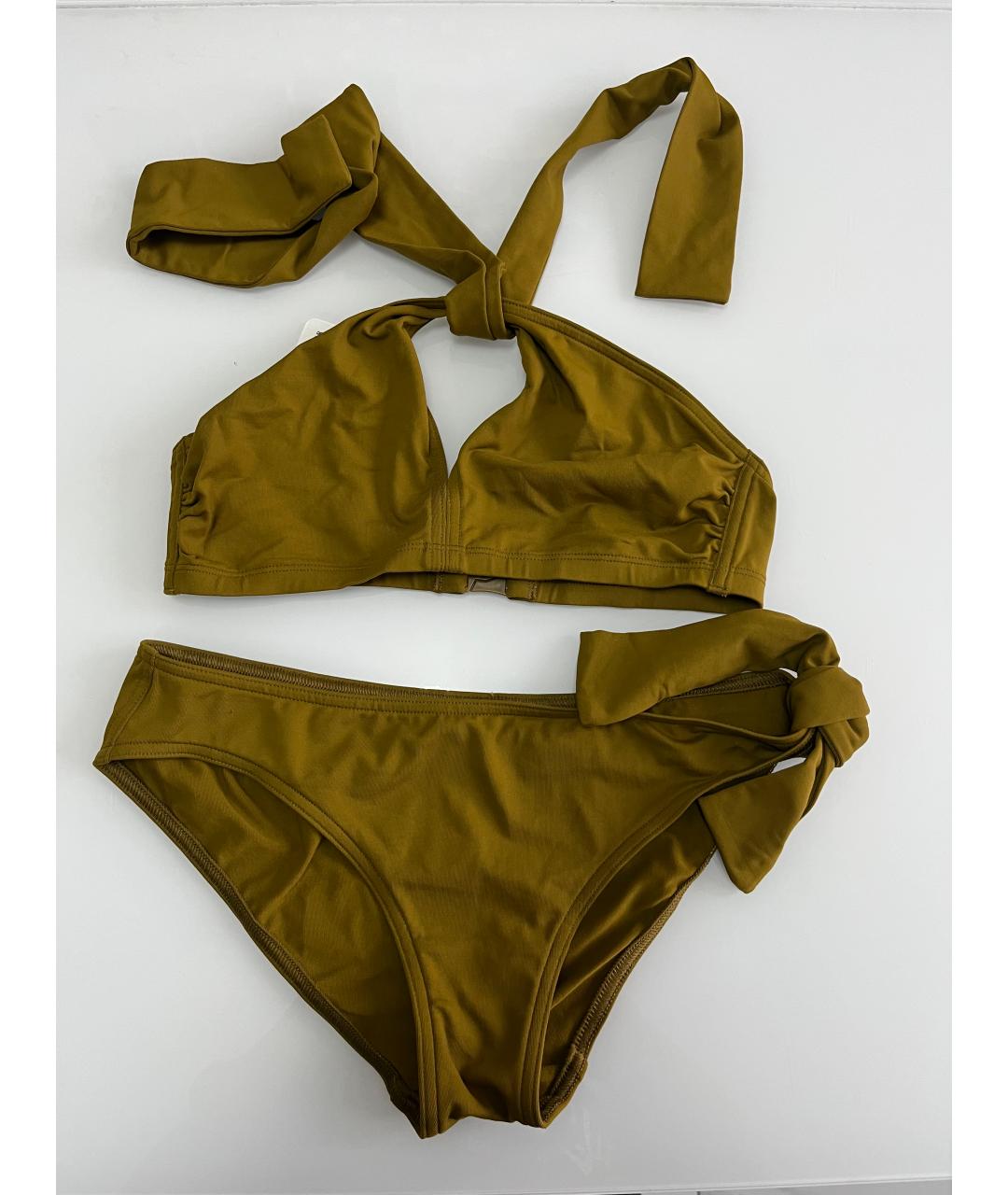 Eres Горчичный полиамидовый купальник, фото 4