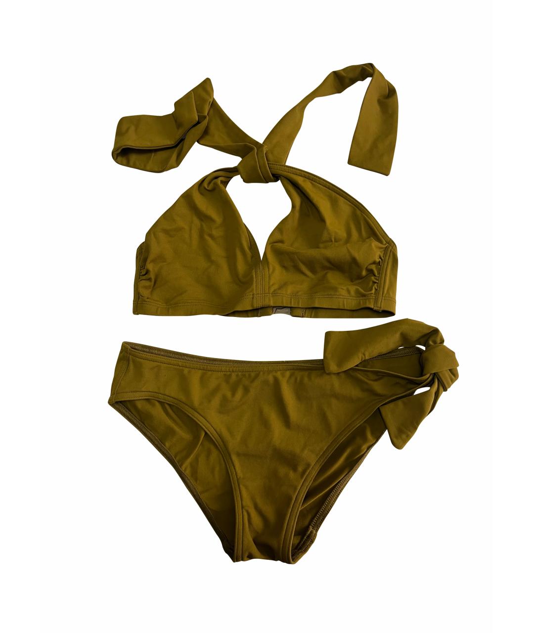 Eres Горчичный полиамидовый купальник, фото 1