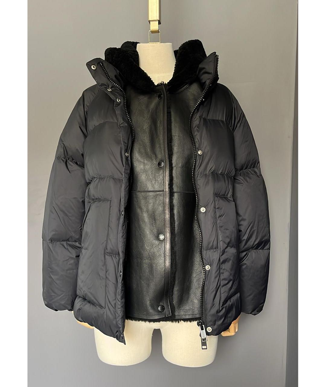 YVES SALOMON Черная меховая дубленка, фото 9