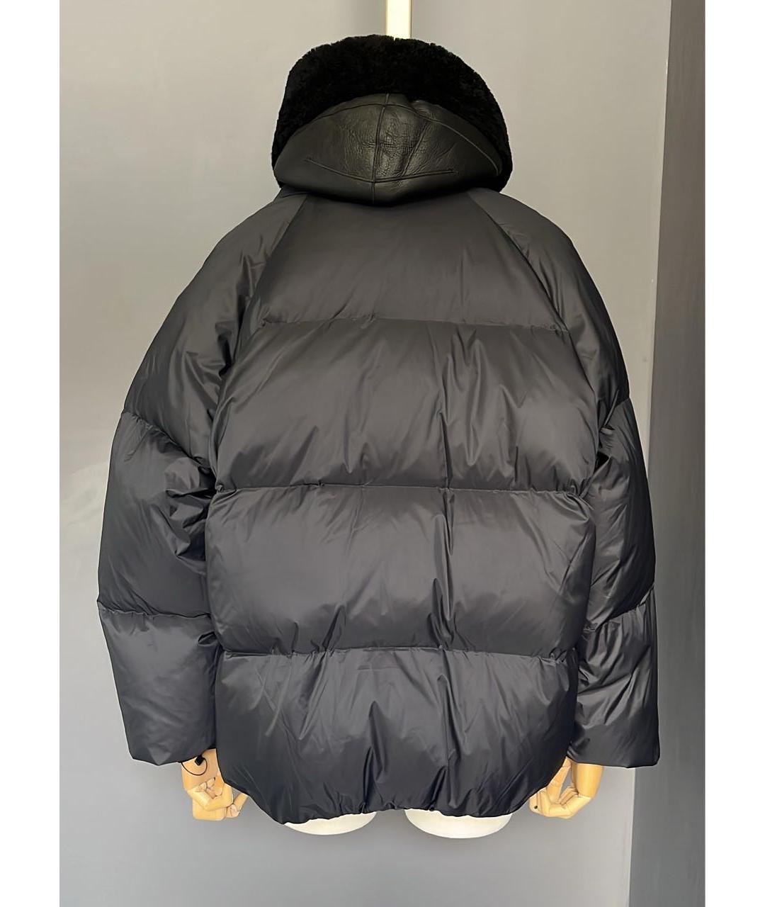 YVES SALOMON Черная меховая дубленка, фото 3