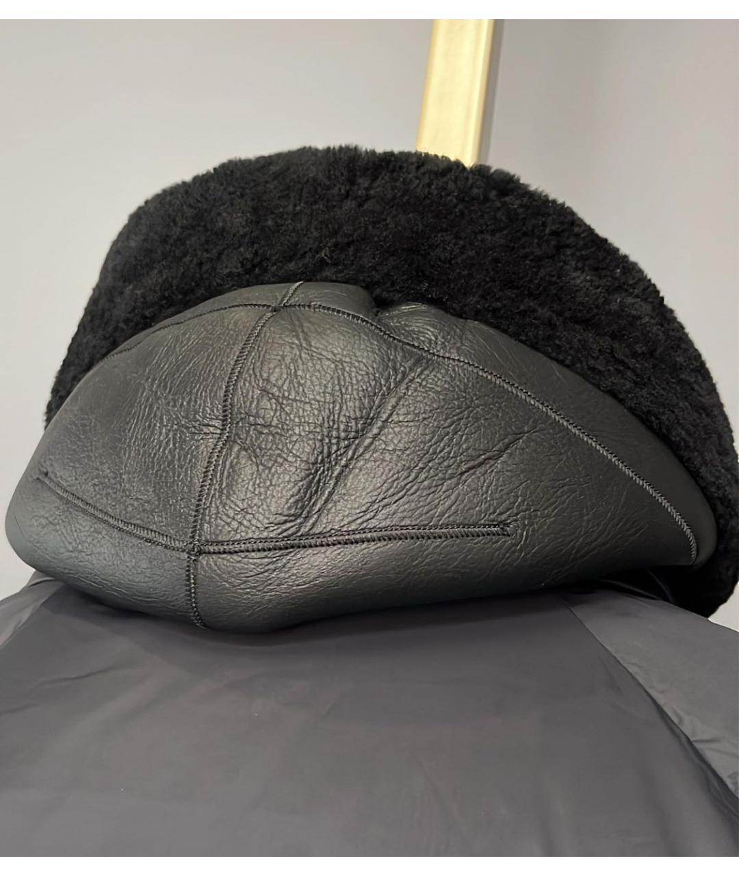 YVES SALOMON Черная меховая дубленка, фото 6