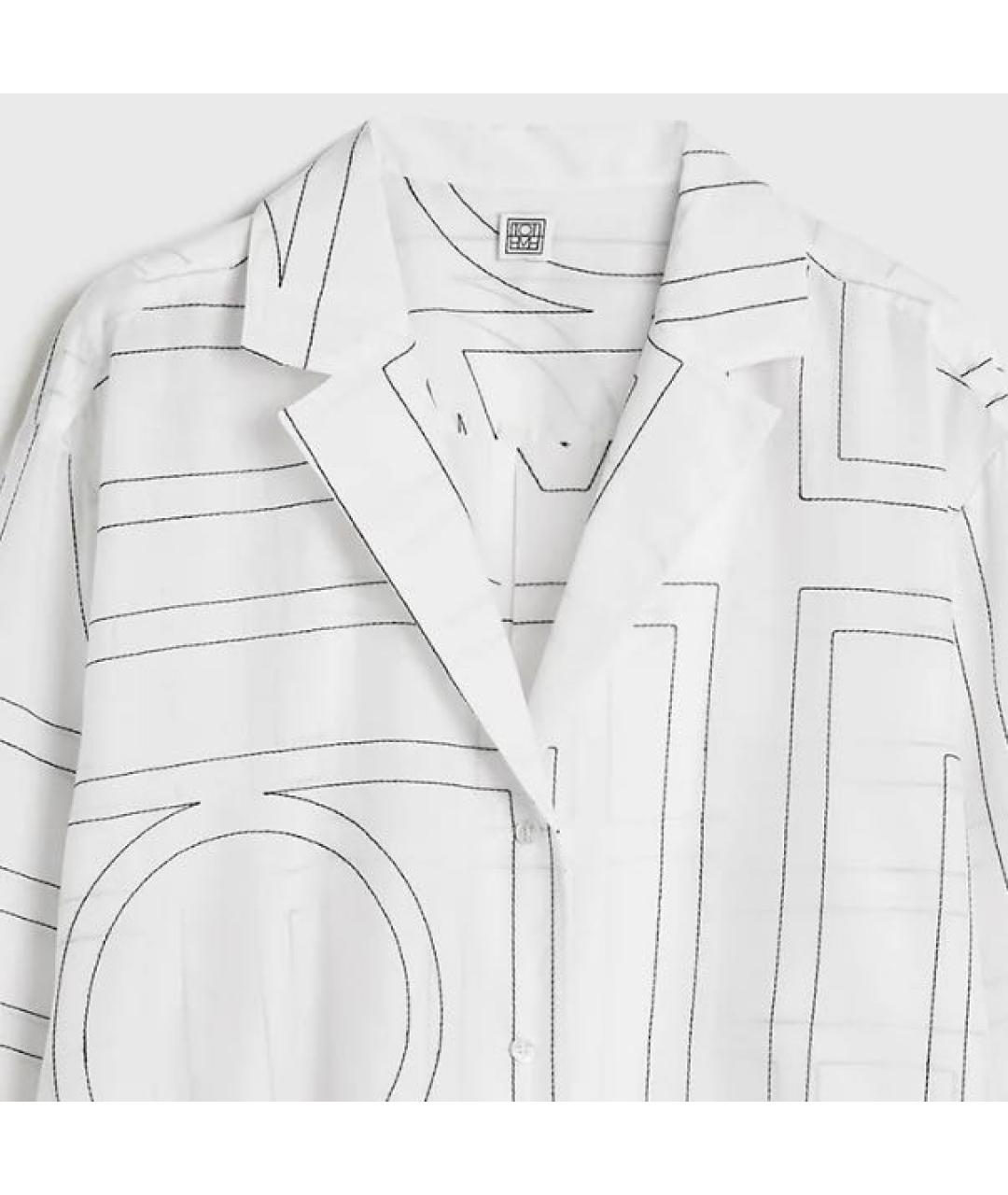 TOTEME Белая хлопковая рубашка, фото 4