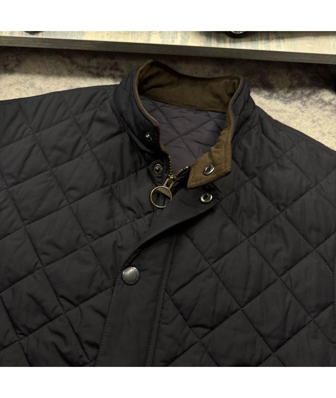 BARBOUR Темно-синий полиэстеровый жилет, фото 3