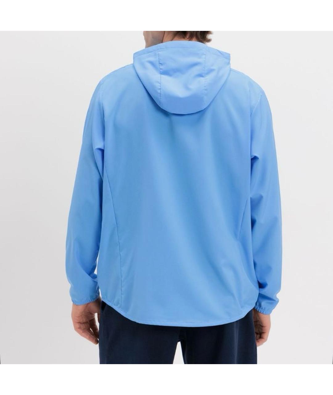 NIKE Голубая полиэстеровая куртка, фото 5