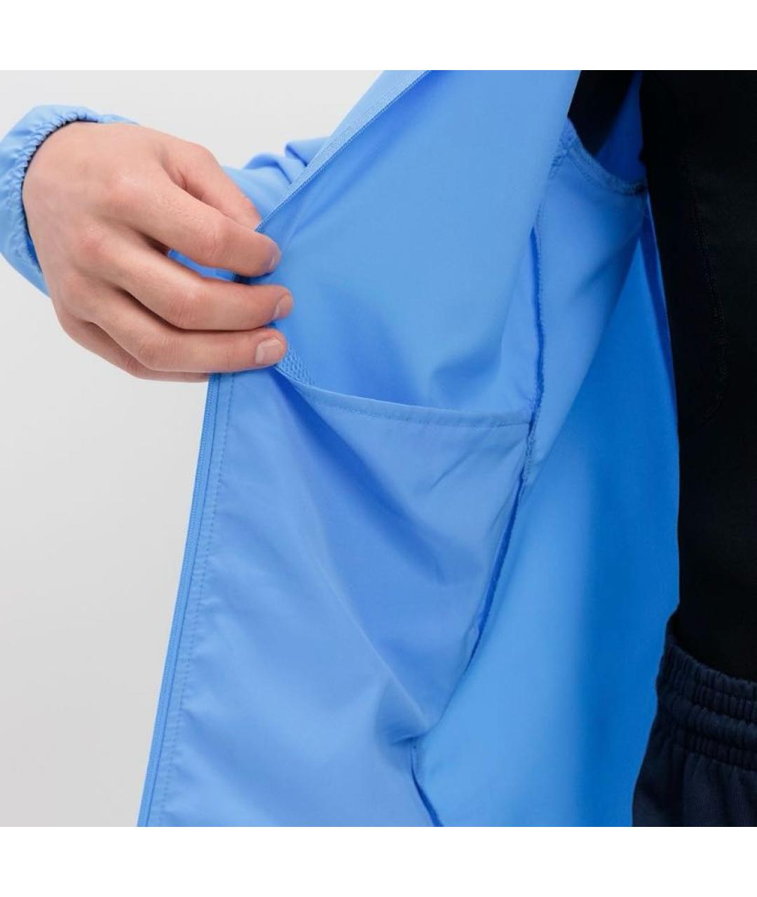 NIKE Голубая полиэстеровая куртка, фото 6