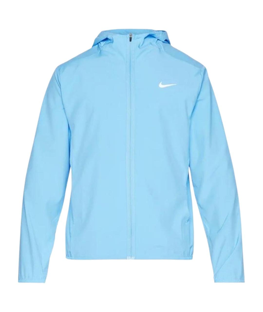 NIKE Голубая полиэстеровая куртка, фото 1