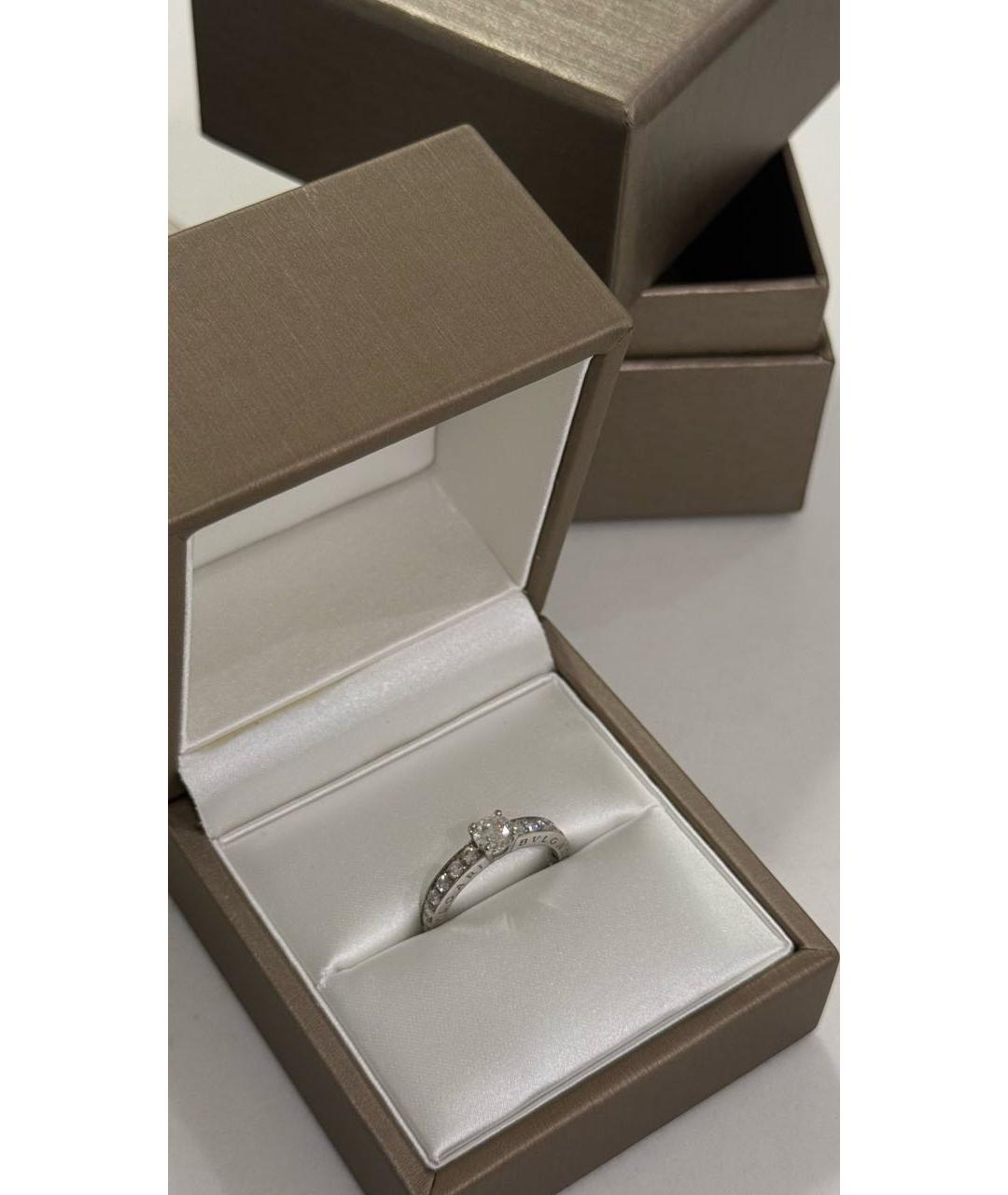 BVLGARI Серебряное платиновое кольцо, фото 3