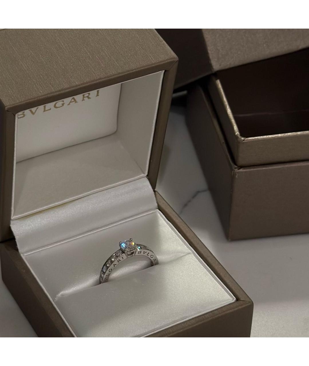 BVLGARI Серебряное платиновое кольцо, фото 7