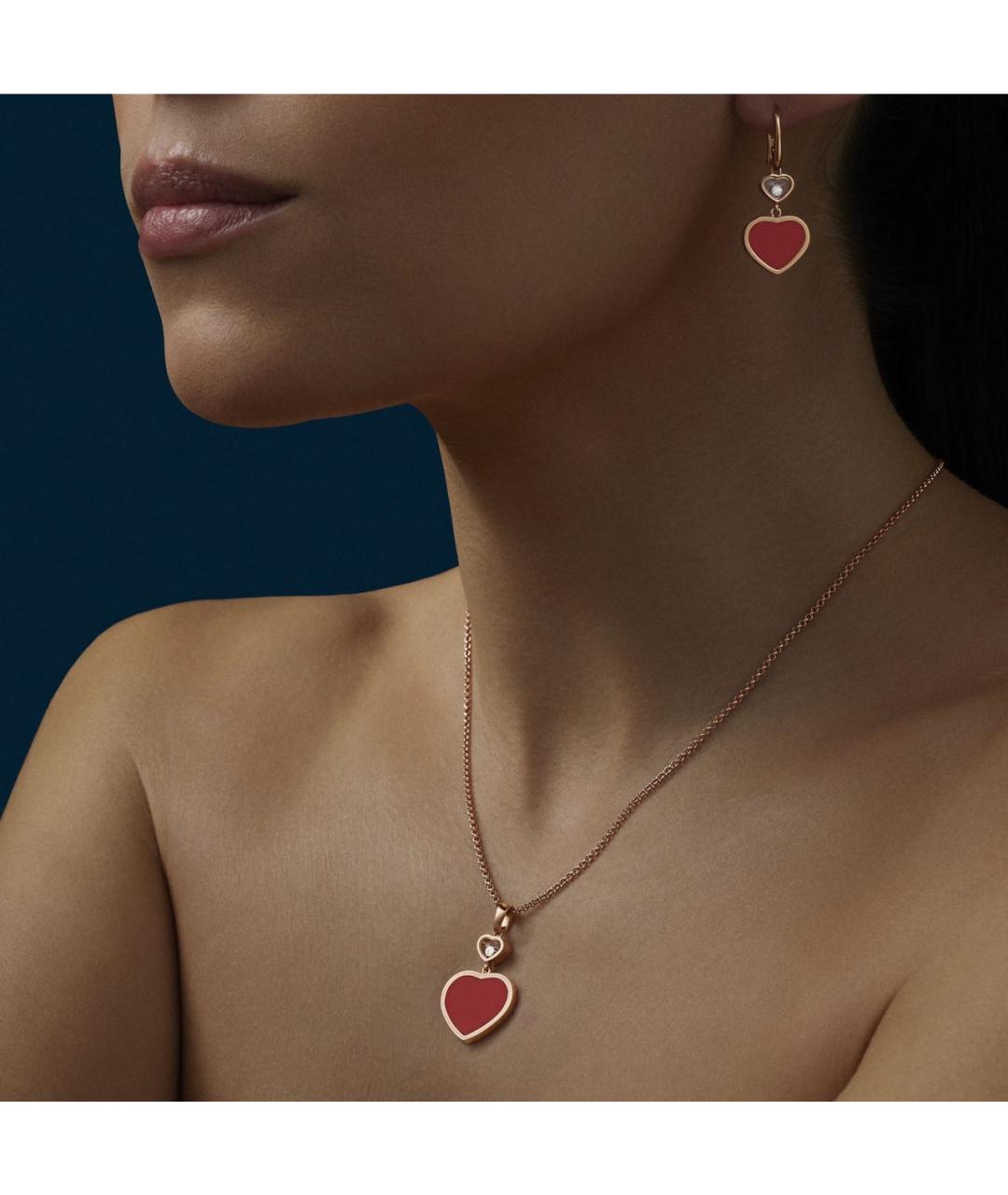 CHOPARD Красная подвеска из розового золота, фото 5