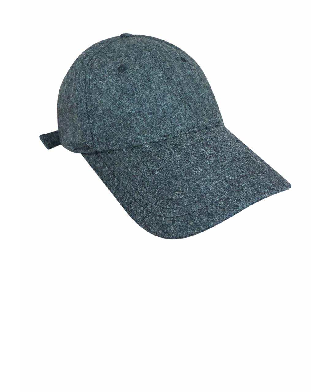 CORNELIANI Серая шерстяная кепка/бейсболка, фото 1