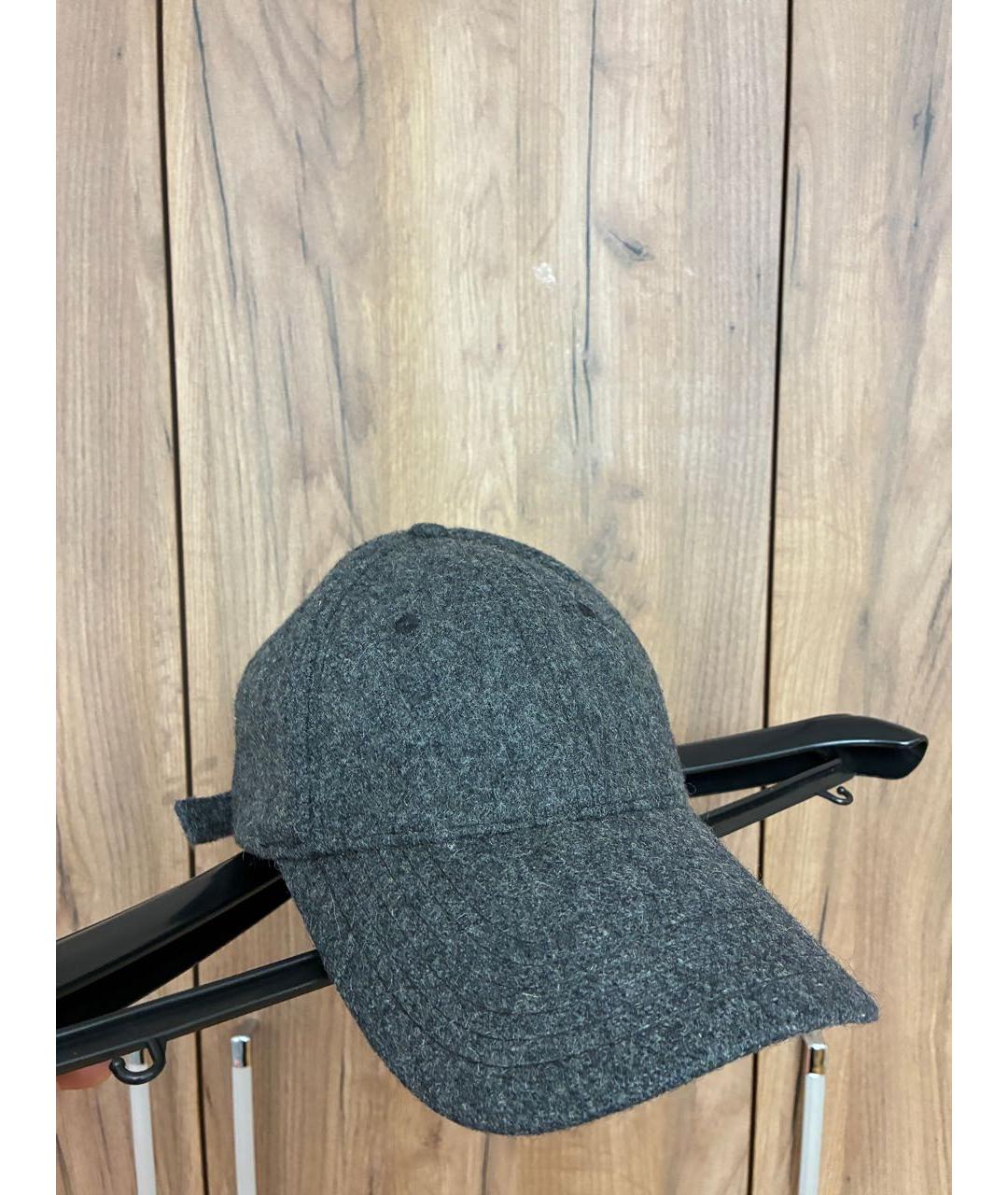 CORNELIANI Серая шерстяная кепка/бейсболка, фото 6