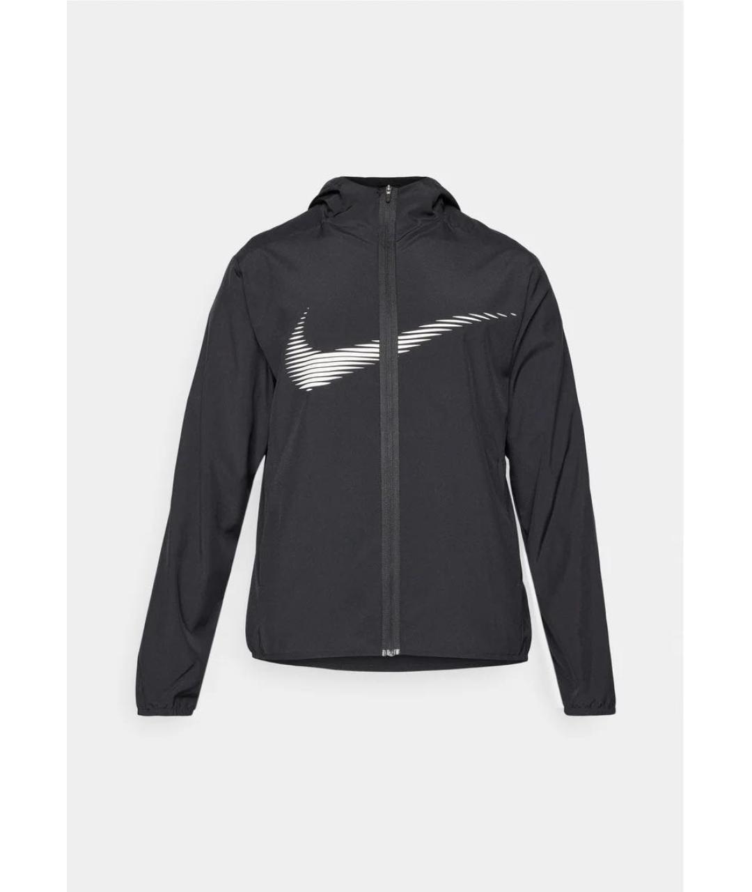 NIKE Черная полиэстеровая куртка, фото 7