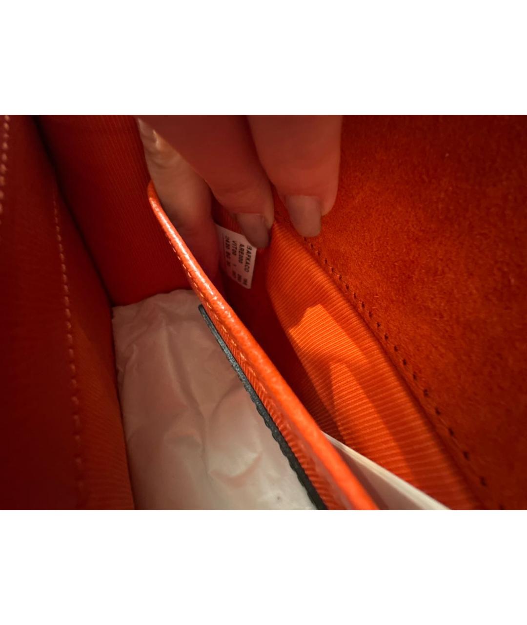 FURLA Оранжевая кожаная сумка через плечо, фото 8