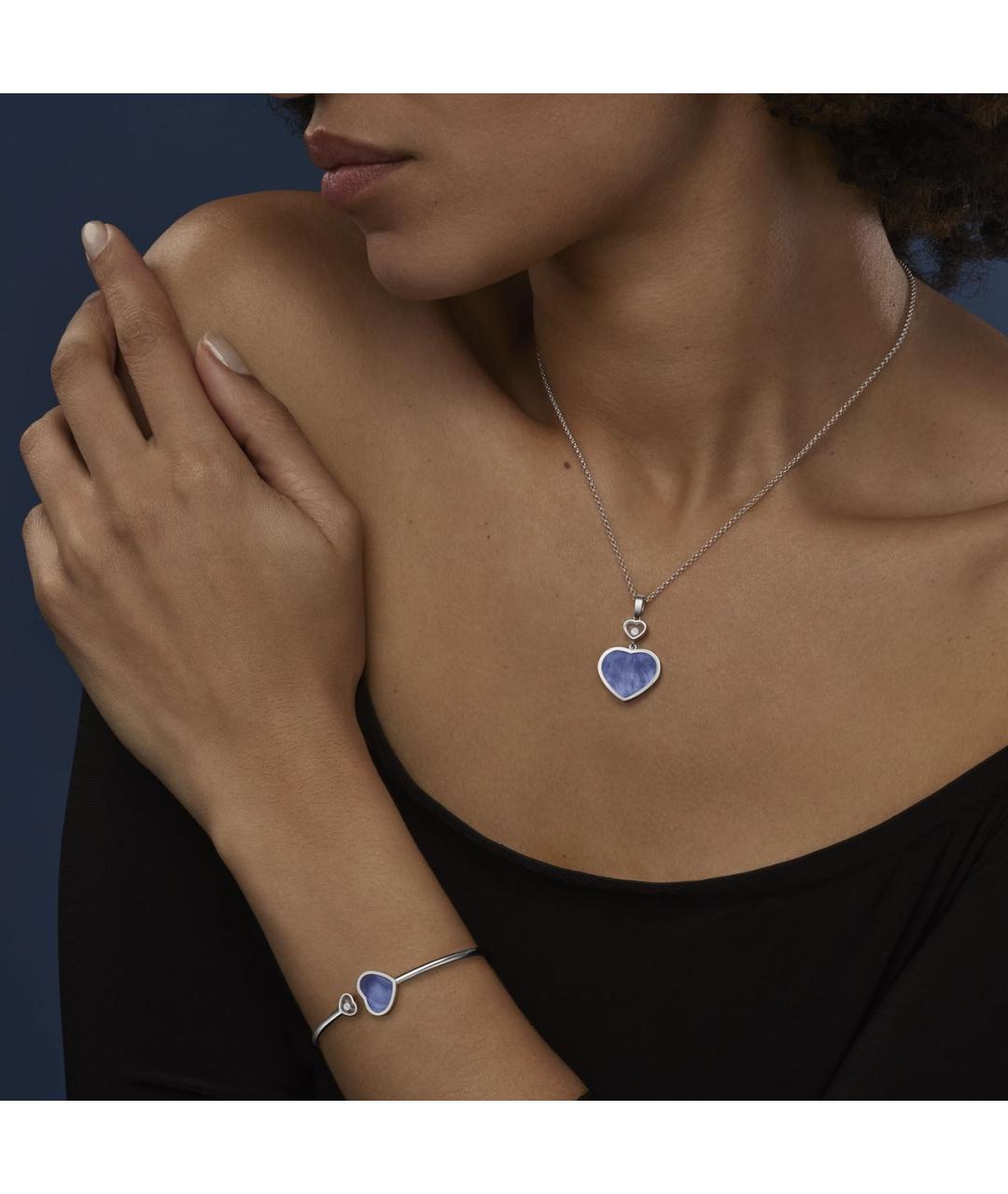 CHOPARD Синяя подвеска из белого золота, фото 5
