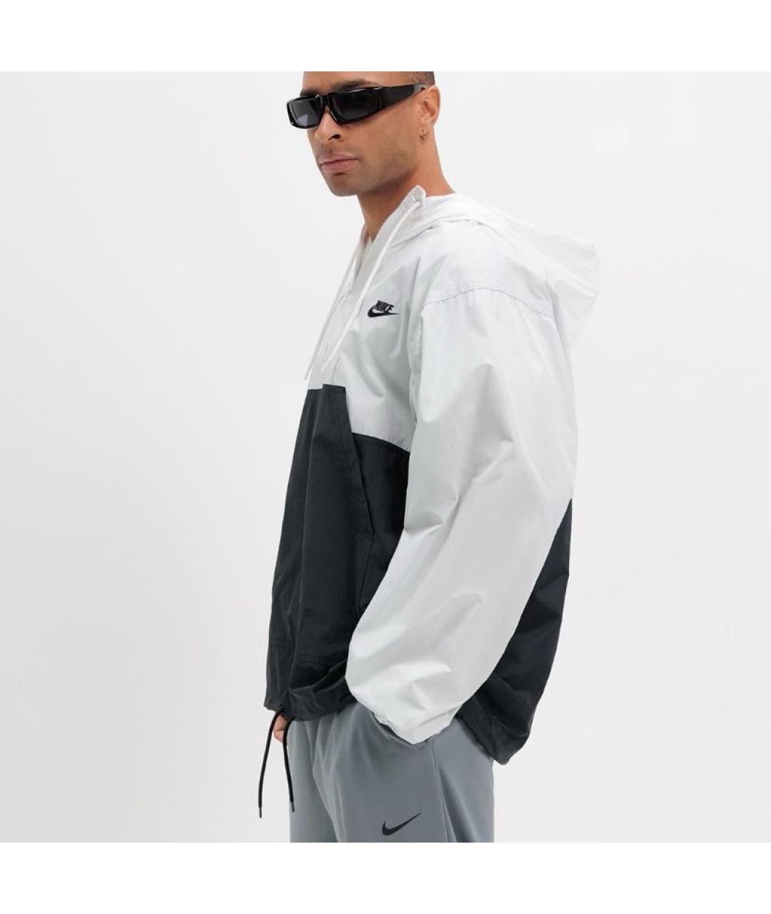 NIKE Белая полиэстеровая куртка, фото 5
