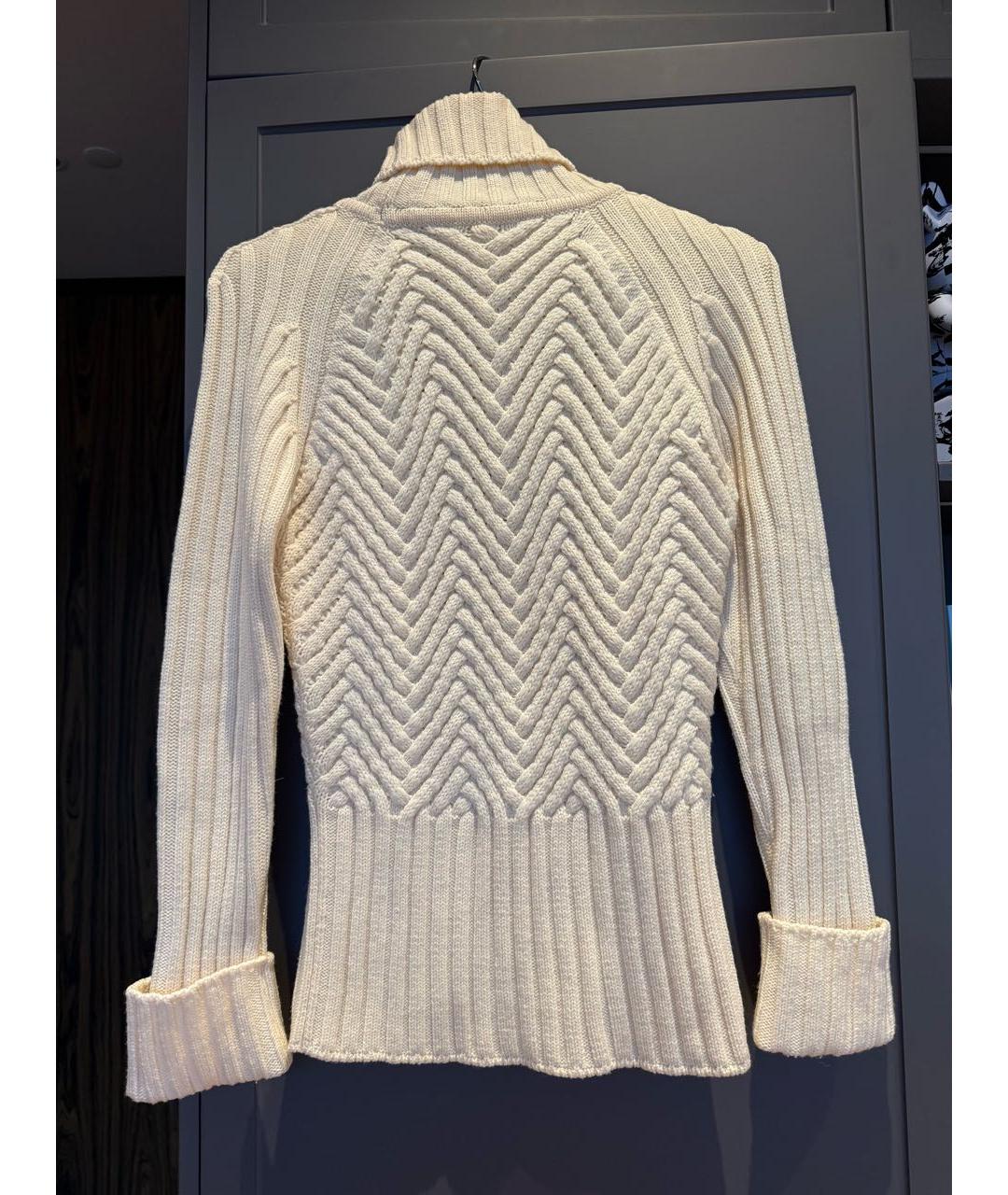 ESCADA Бежевый шерстяной джемпер / свитер, фото 2