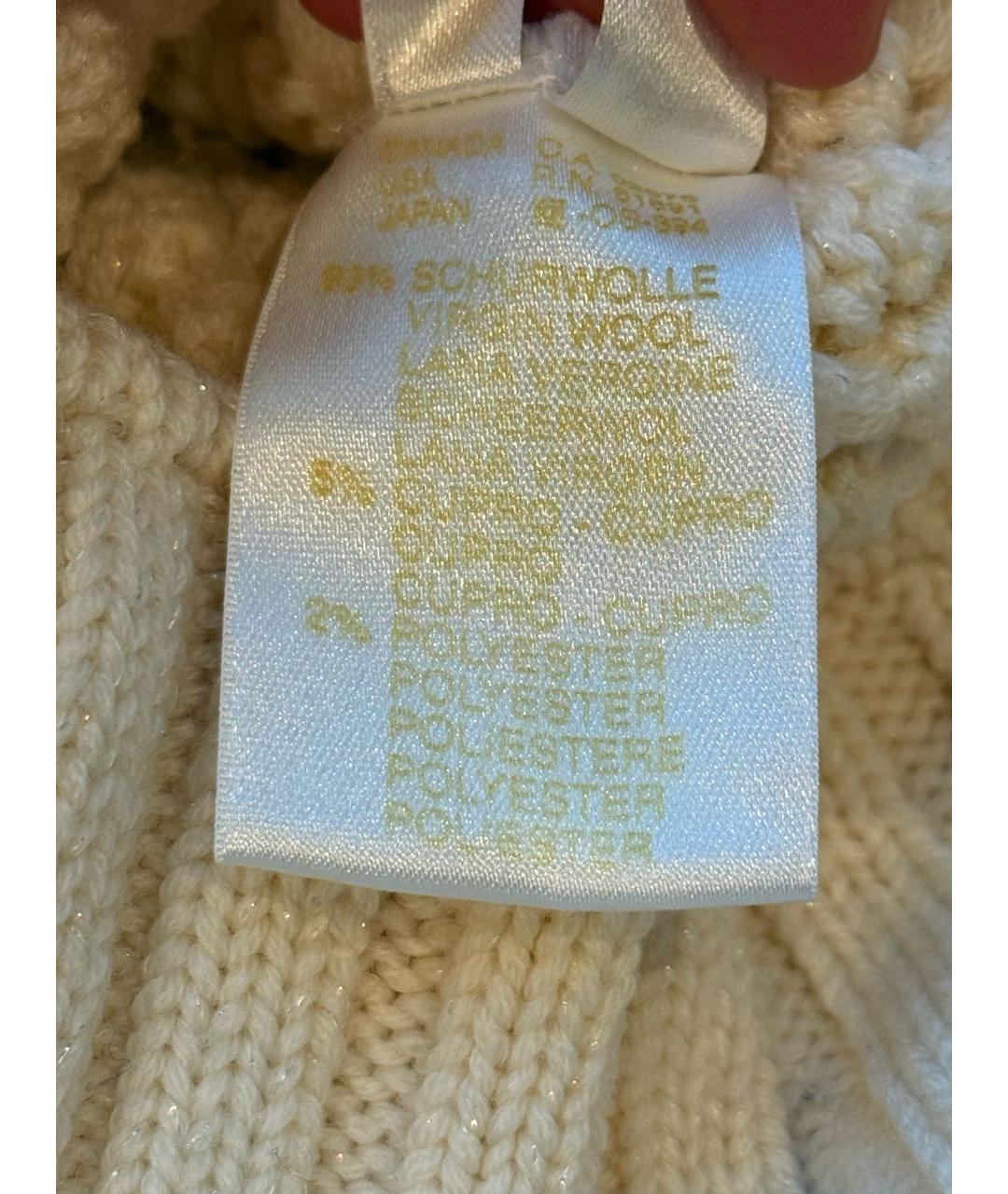 ESCADA Бежевый шерстяной джемпер / свитер, фото 5