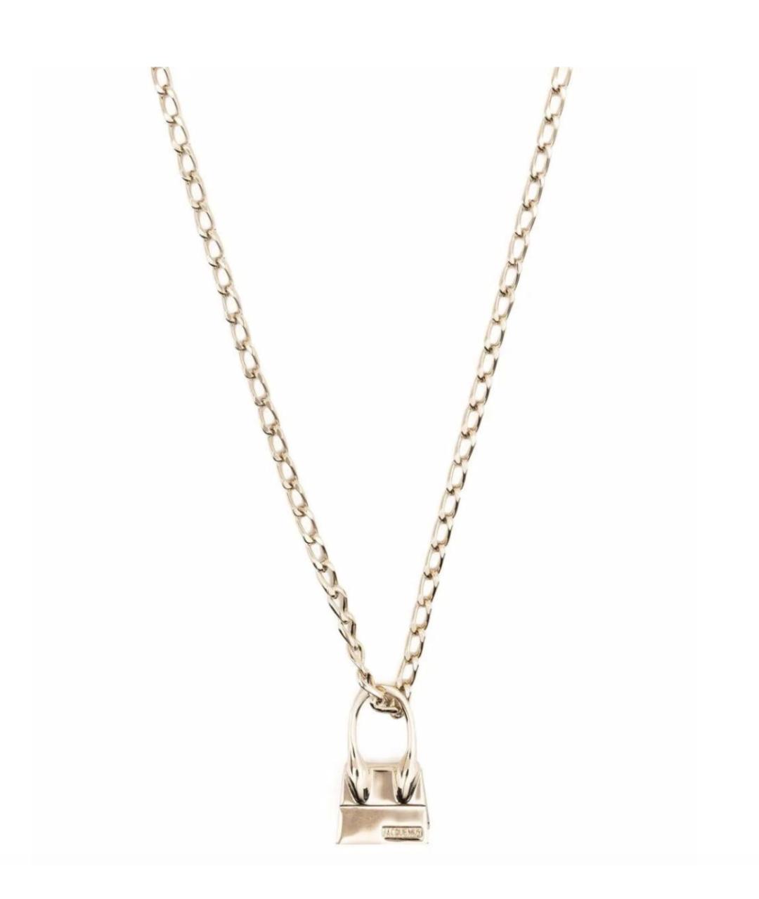 JACQUEMUS Золотое металлическое колье, фото 2