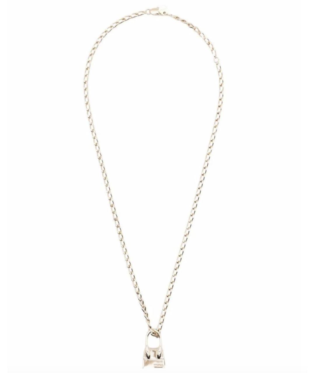 JACQUEMUS Золотое металлическое колье, фото 1