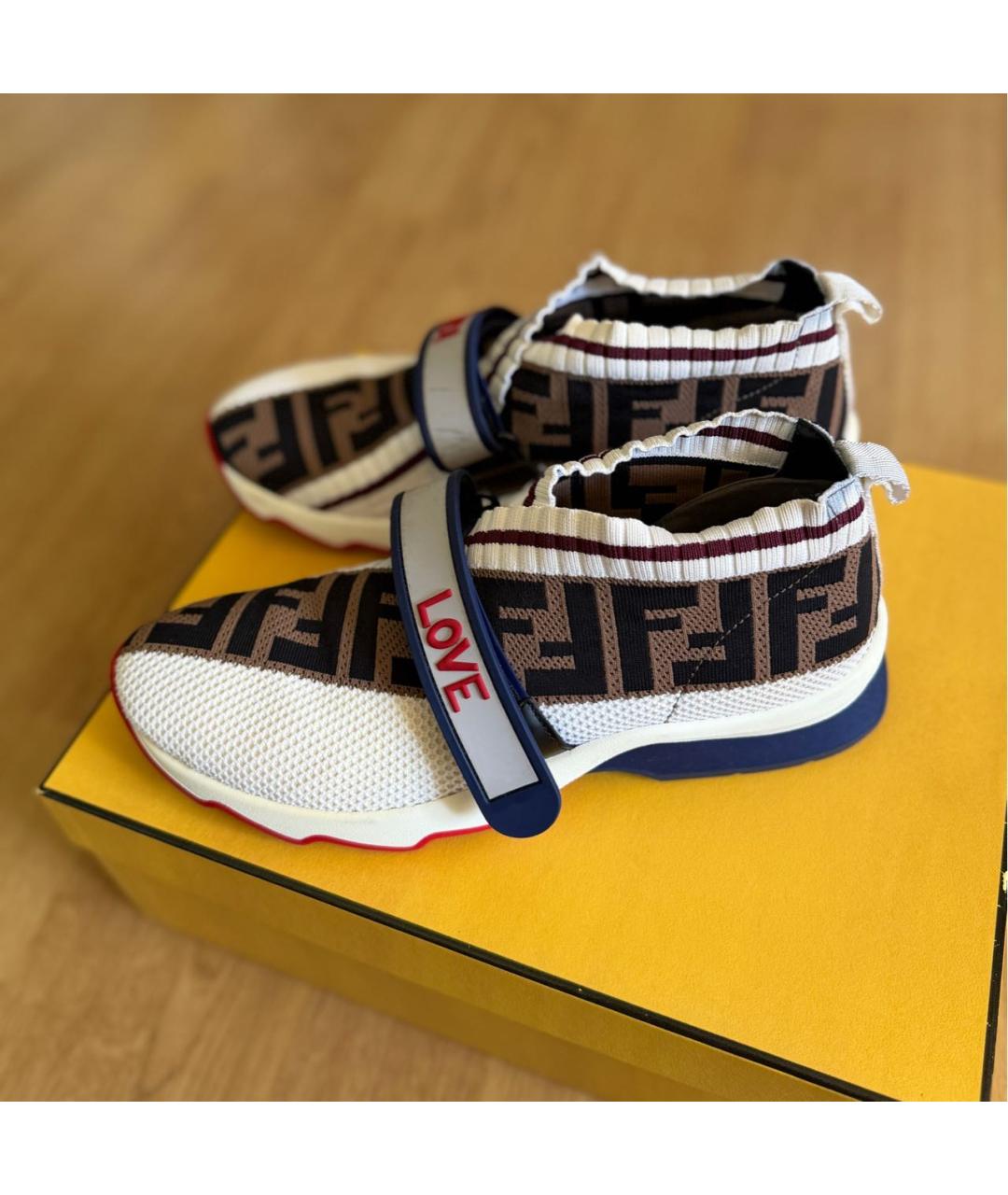 FENDI Мульти кеды, фото 5