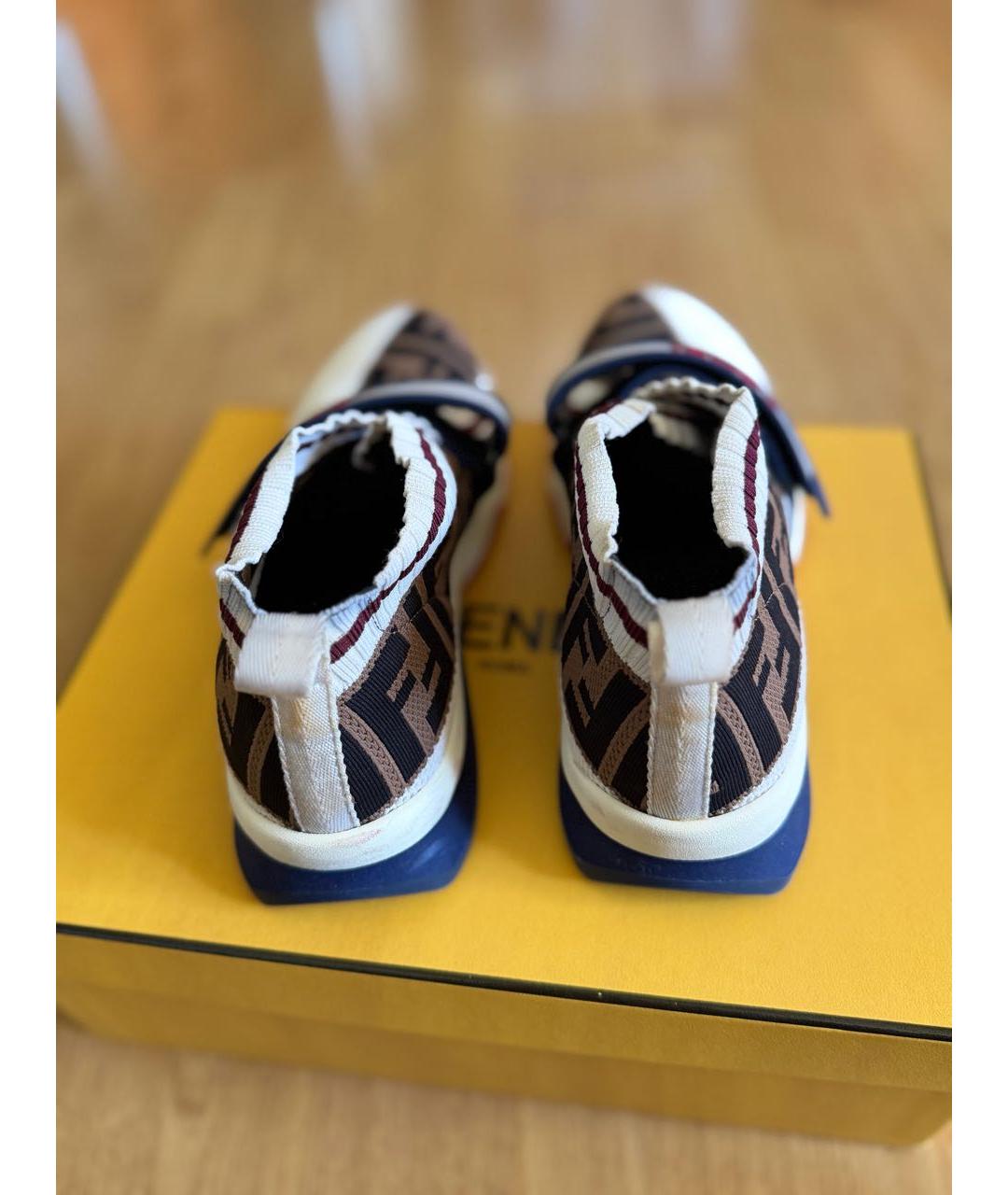 FENDI Мульти кеды, фото 4