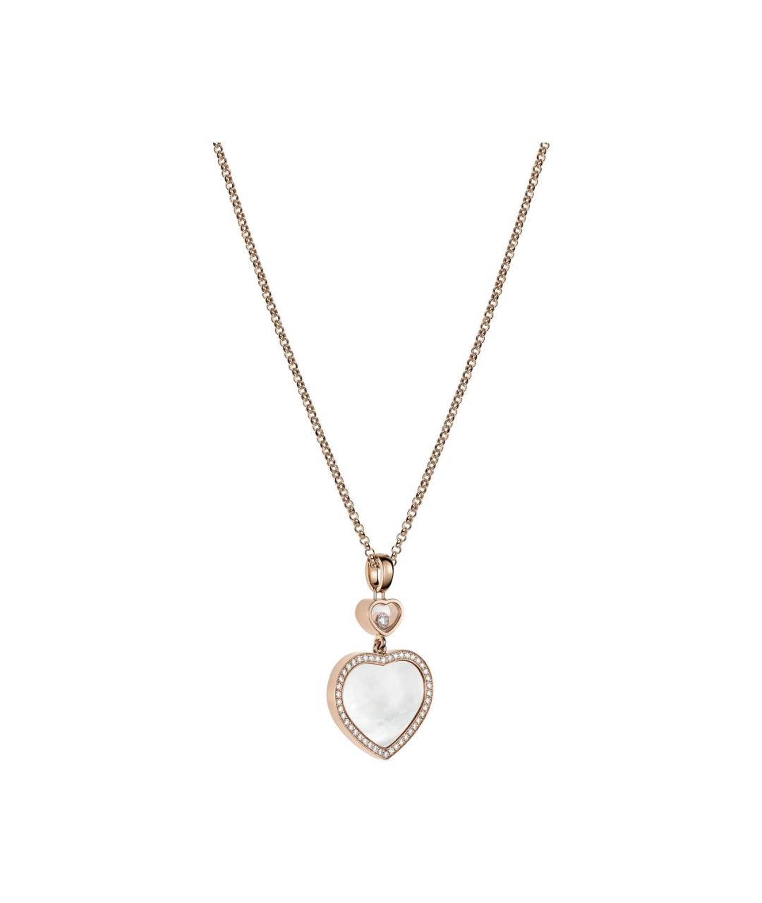 CHOPARD Белая подвеска из розового золота, фото 2