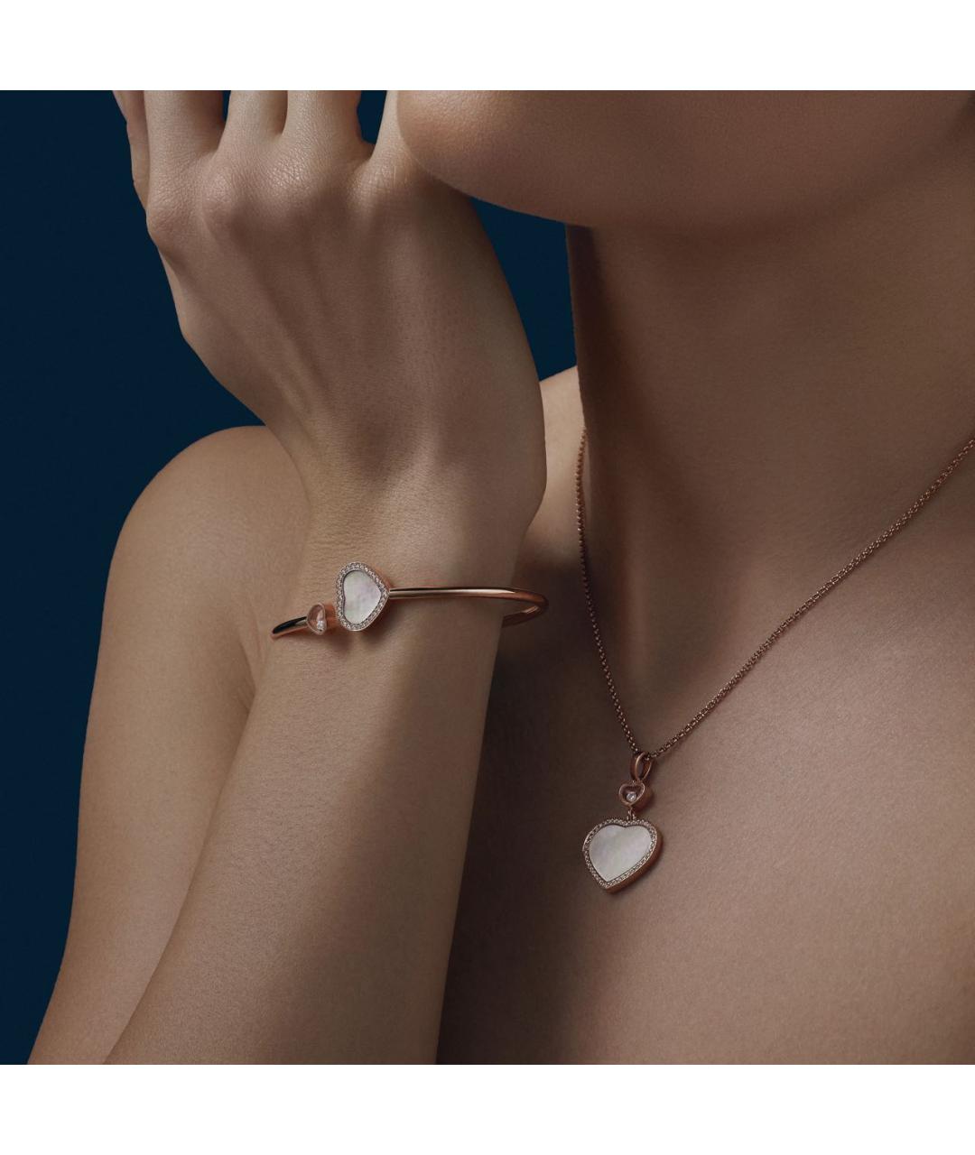 CHOPARD Белая подвеска из розового золота, фото 5