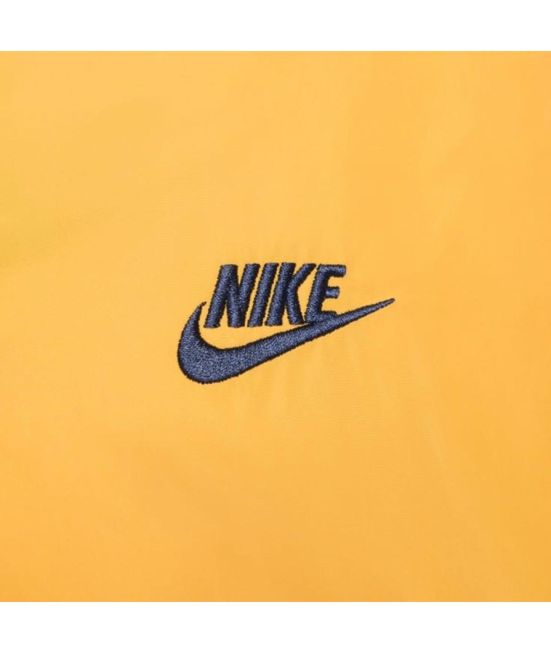 NIKE Оранжевая полиэстеровая куртка, фото 4