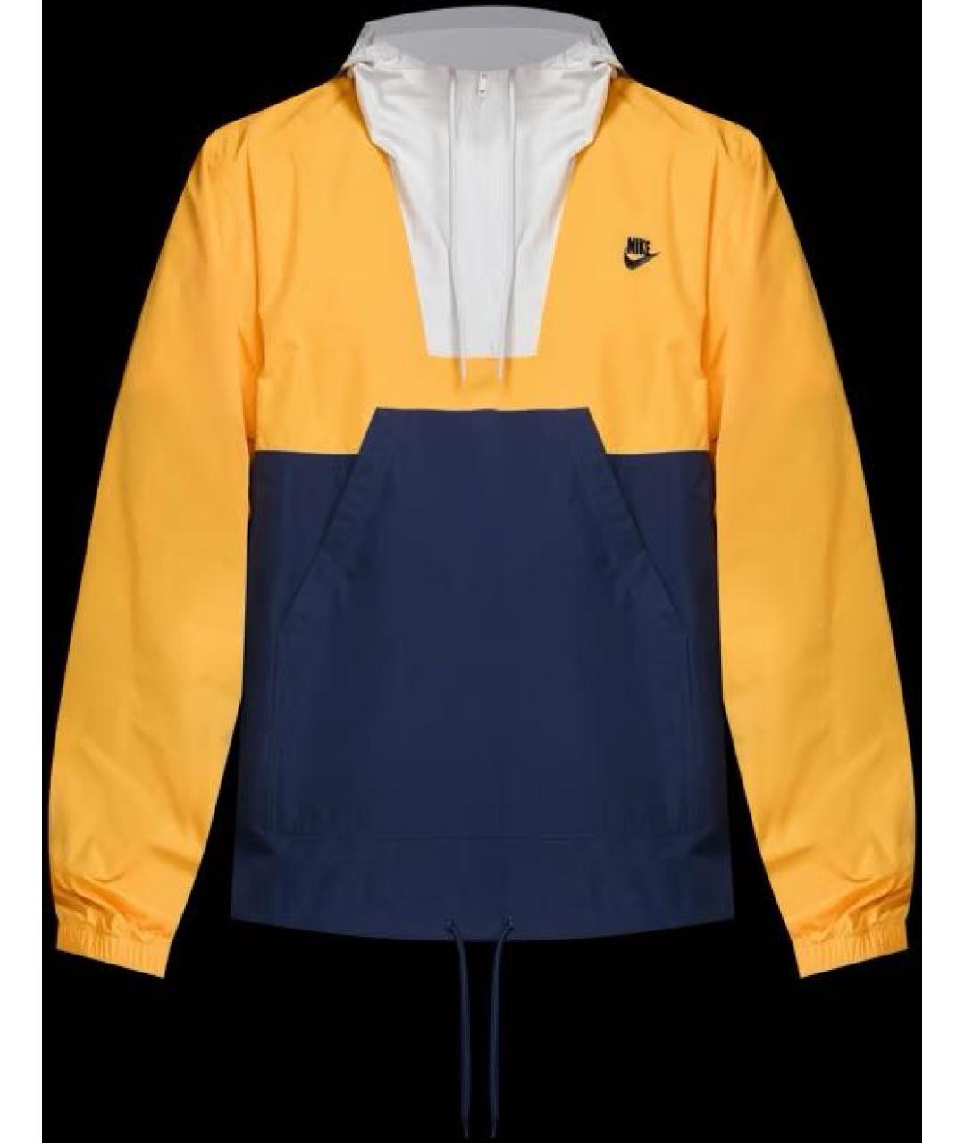 NIKE Оранжевая полиэстеровая куртка, фото 8