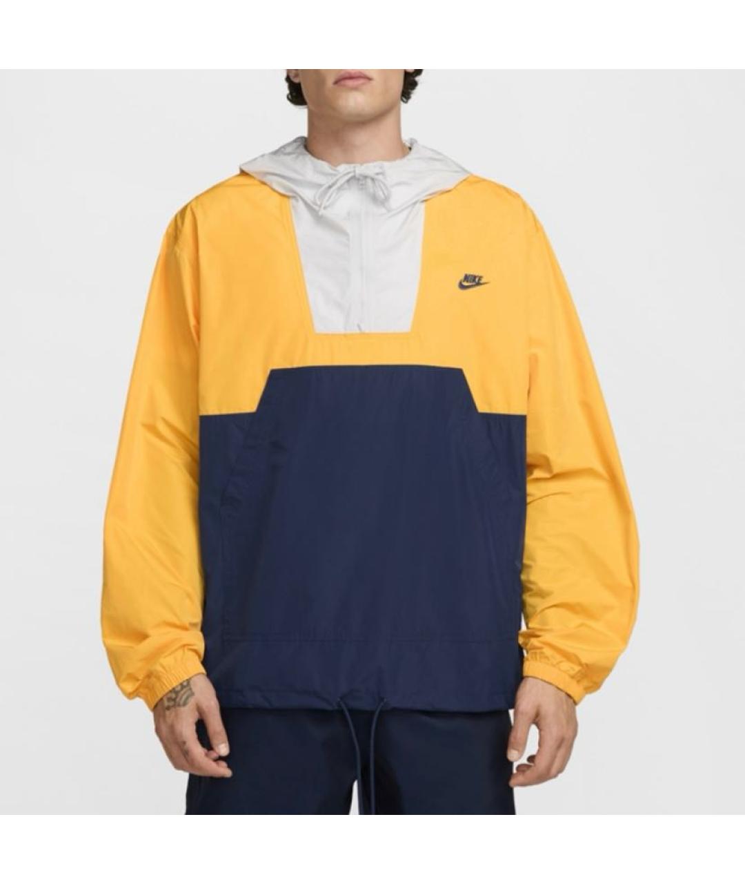 NIKE Оранжевая полиэстеровая куртка, фото 2