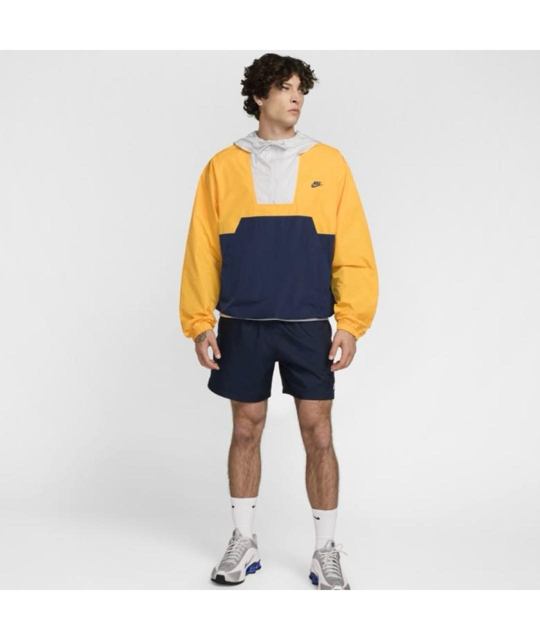 NIKE Оранжевая полиэстеровая куртка, фото 7