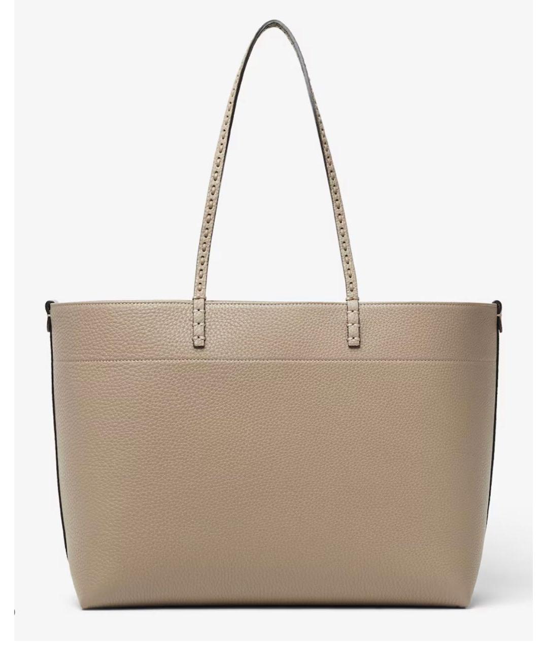 FENDI Бежевая кожаная сумка тоут, фото 3