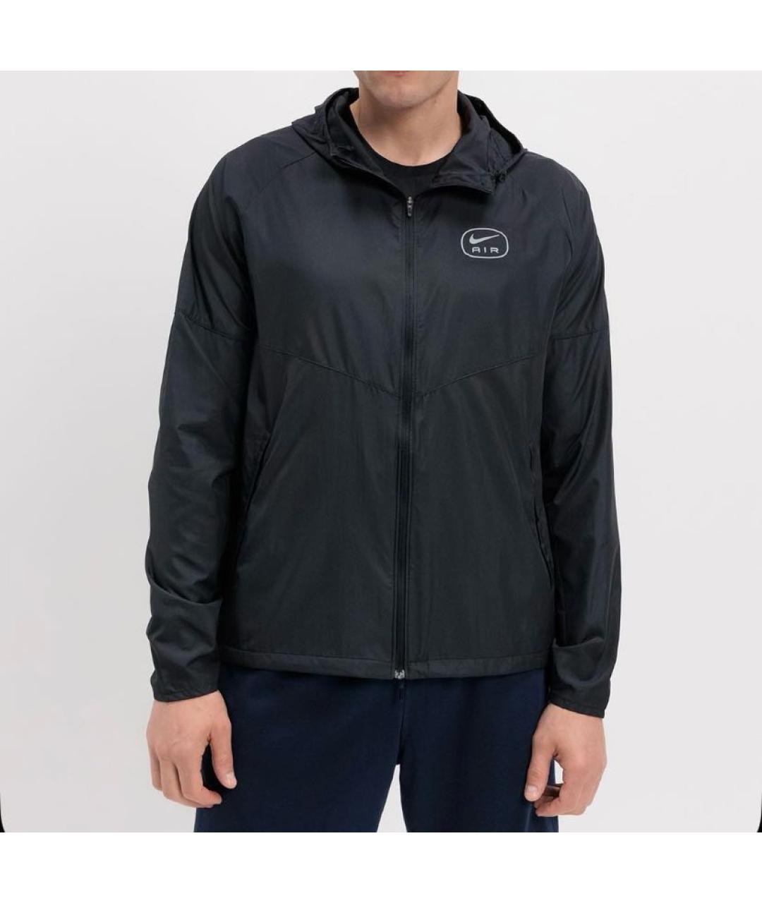 NIKE Черная полиэстеровая куртка, фото 2