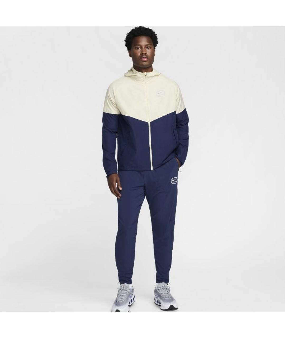 NIKE Синяя полиэстеровая куртка, фото 4