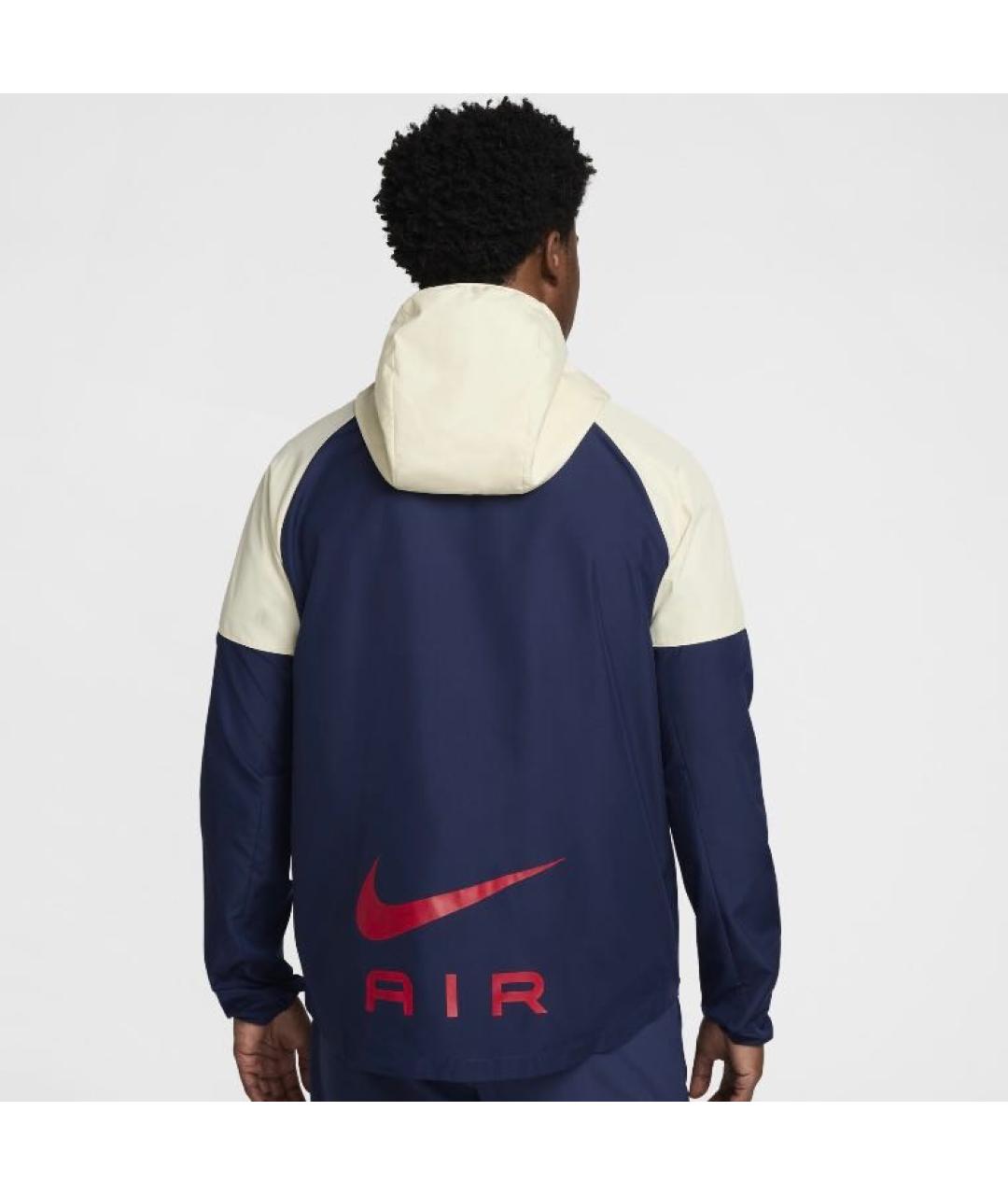 NIKE Синяя полиэстеровая куртка, фото 3