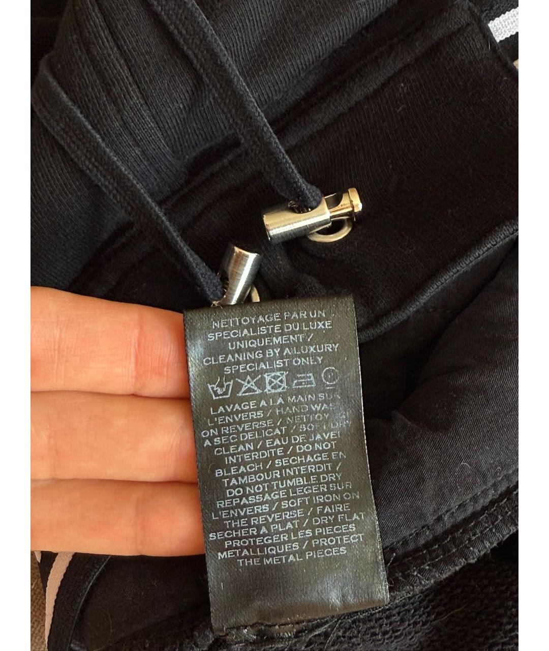 BALMAIN Черные хлопковые повседневные брюки, фото 4