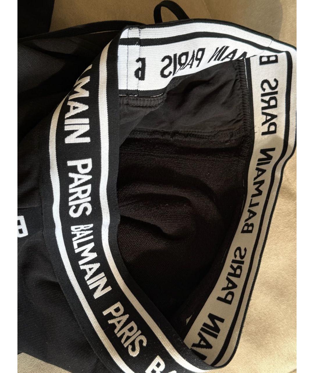 BALMAIN Черные хлопковые повседневные брюки, фото 8