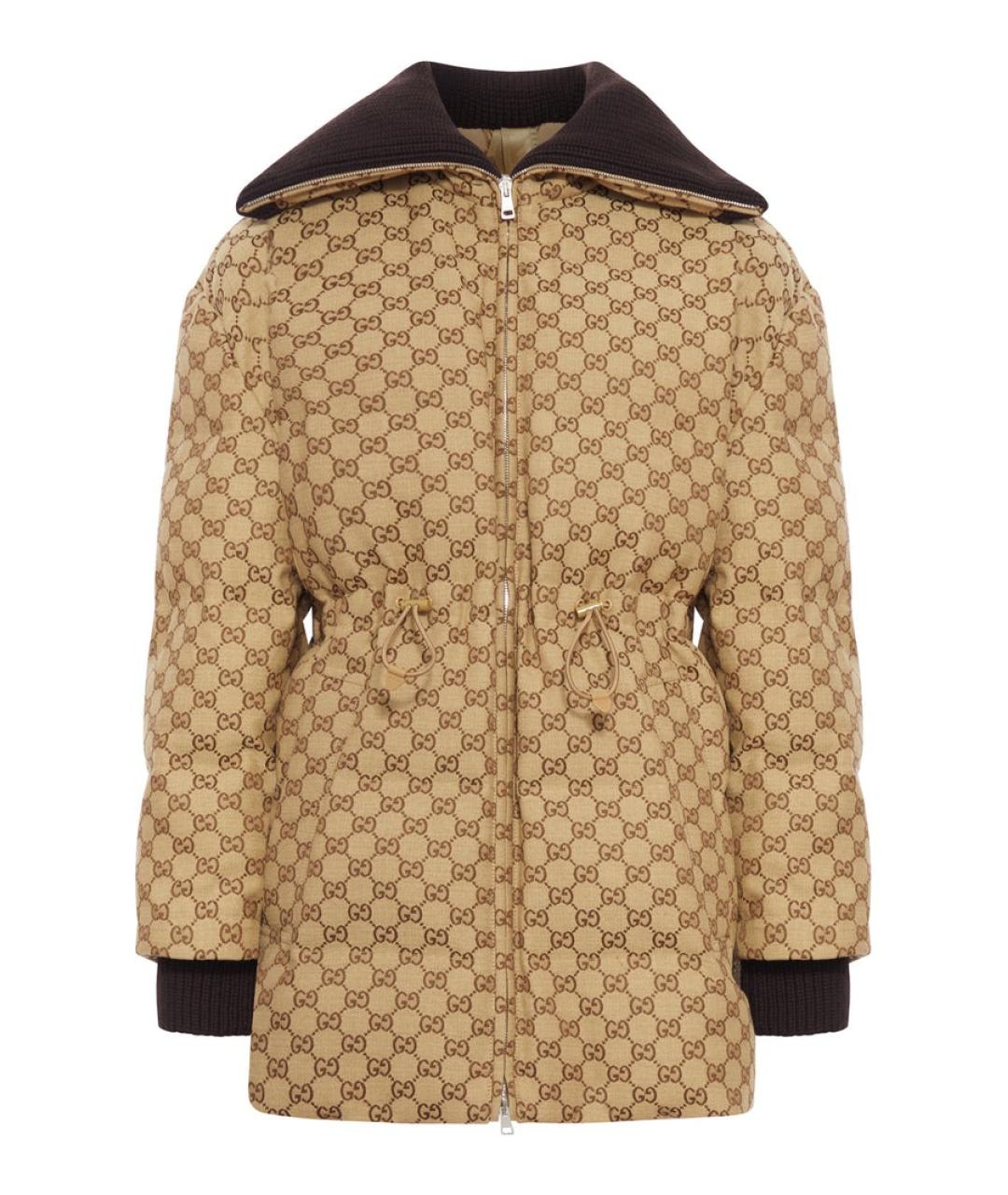 GUCCI Бежевый пуховик, фото 1