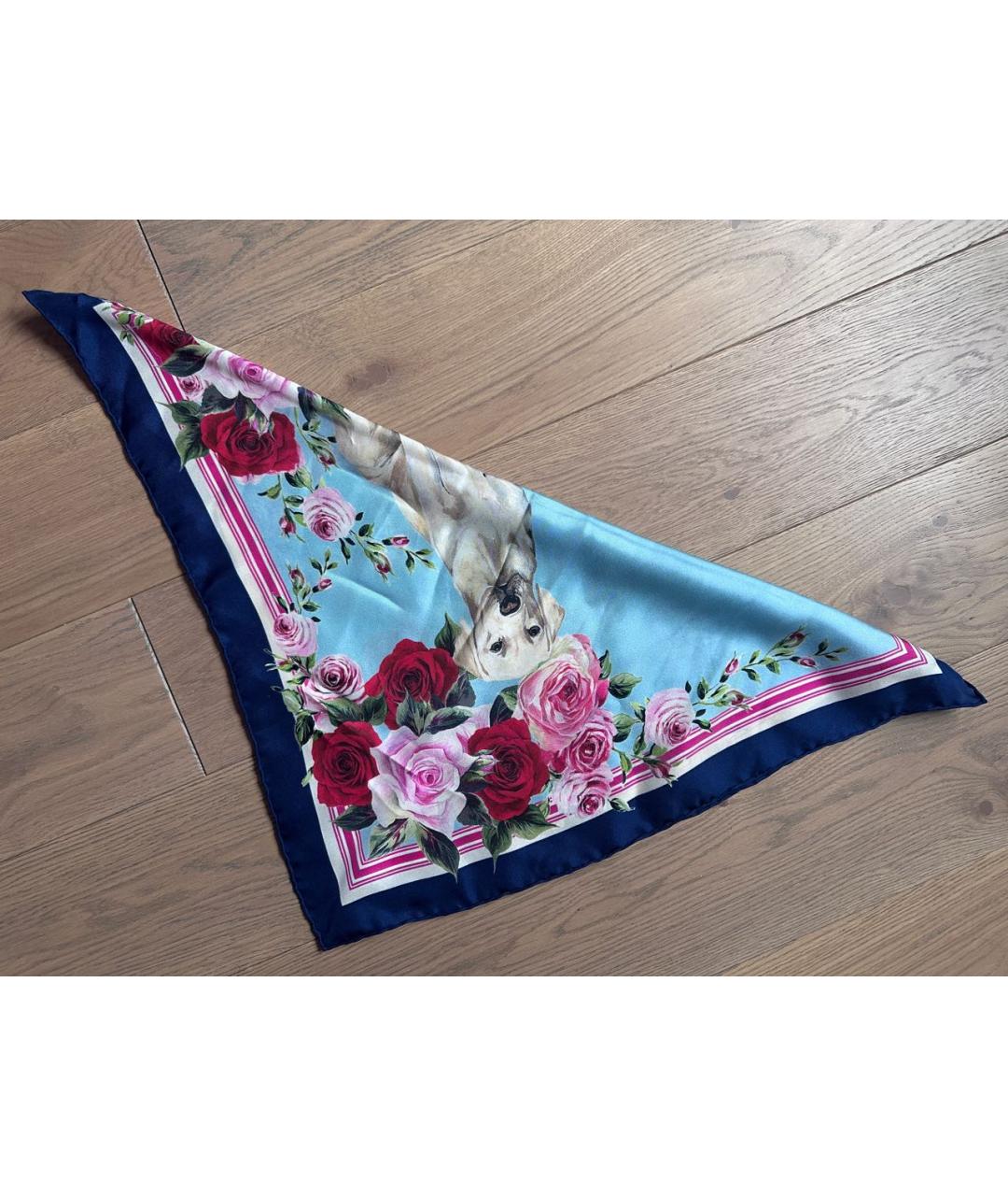 DOLCE&GABBANA Мульти шелковый платок, фото 2