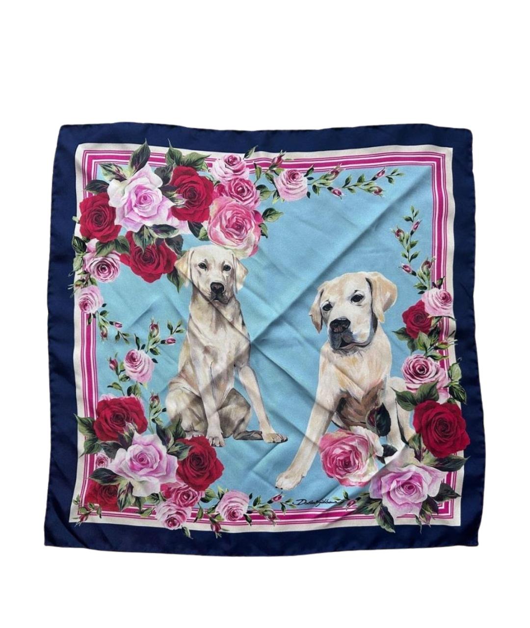 DOLCE&GABBANA Мульти шелковый платок, фото 1