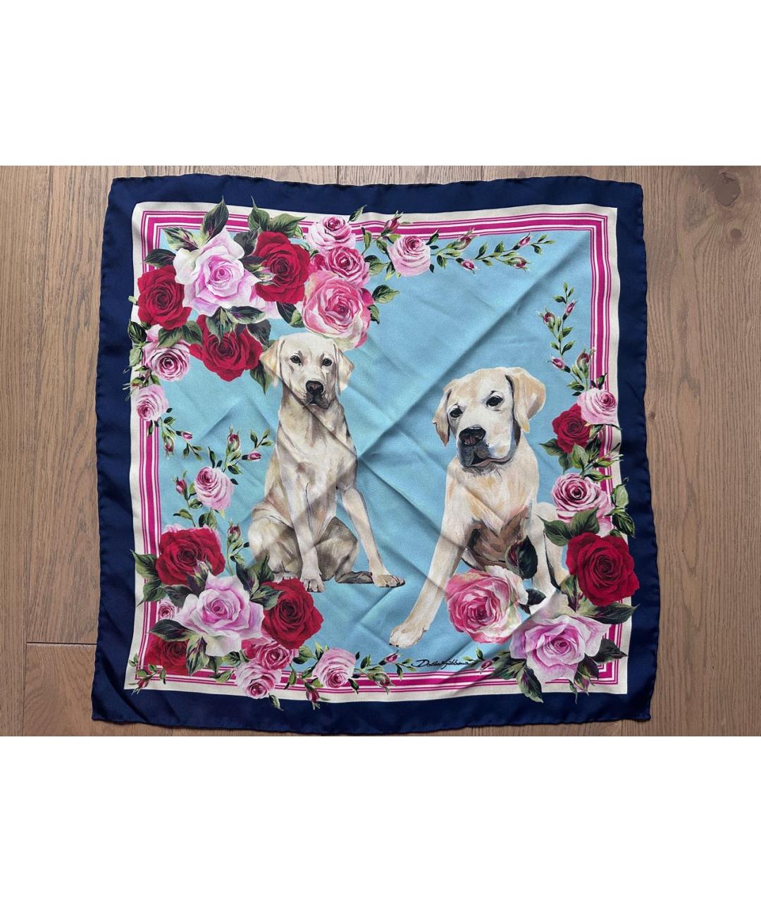 DOLCE&GABBANA Мульти шелковый платок, фото 3