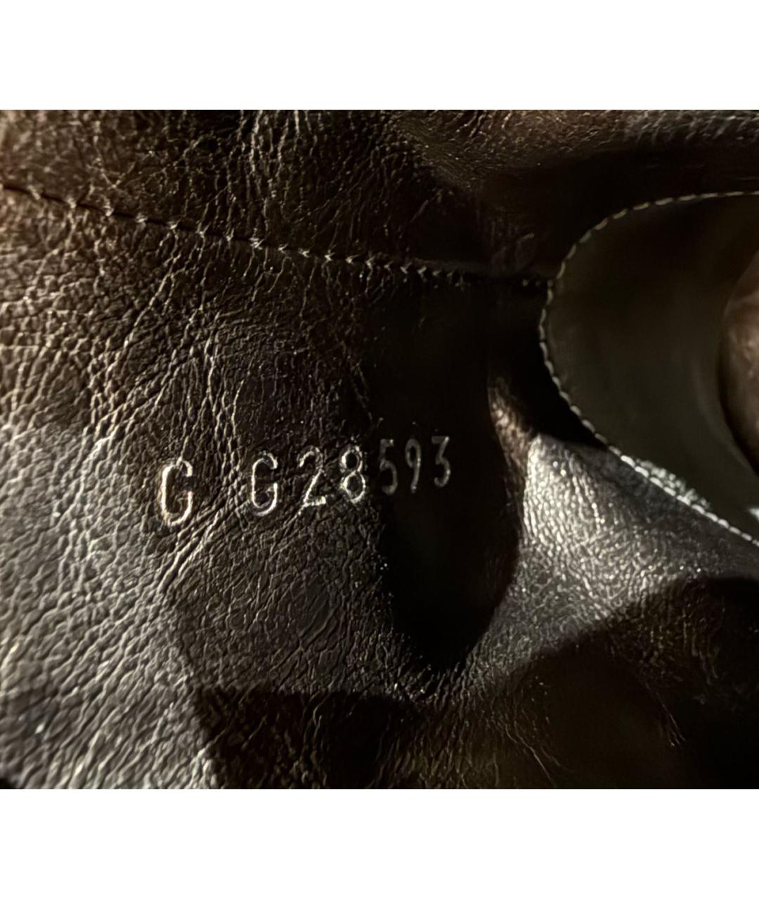 CHANEL Антрацитовые кожаные ботильоны, фото 5